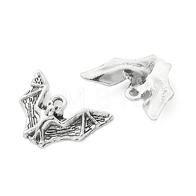 Tibetan Style Alloy Bat Pendants FIND-YW0001-67-1