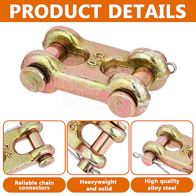 8Pcs Alloy Steel H-connector for Lifting Chains FIND-DL0001-06-1