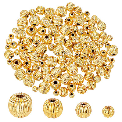   120Pcs 4 Style Brass Beads FIND-PH0017-76-1