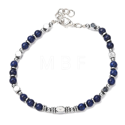 Adjustable 304 Stainless Steel Gemstone Beaded Bracelets FS-WG23DE2-14-1