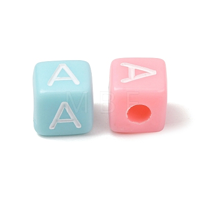 Opaque Acrylic European Beads AC-CBA7A73-01A-1