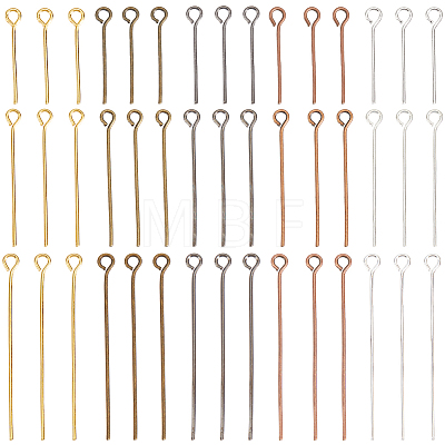 1800Pcs 15 Styles Brass & Iron Eye Pins KK-SP0002-43-1