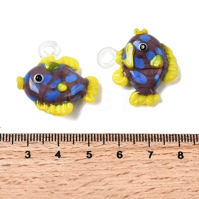 Handmade Lampwork Pendants LAMP-B035-01C-18-1