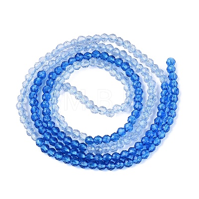 Transparent Glass Beads Strands GLAA-N074-01A-12-1