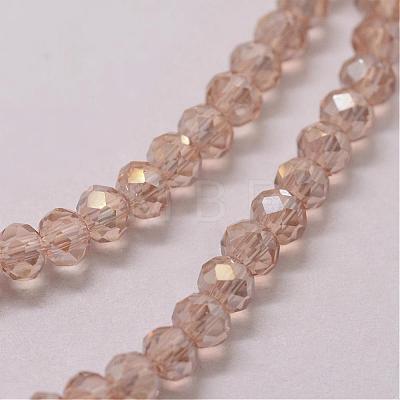 Electroplate Glass Bead Strands GLAA-K016-2x3mm-03FR-1