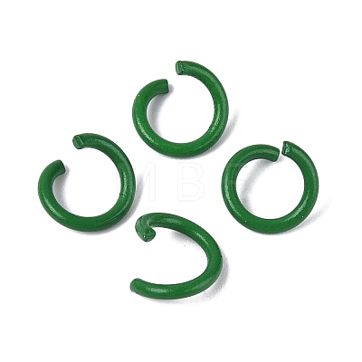 Spray Painted Iron Open Jump Rings IFIN-T017-04B-11-1
