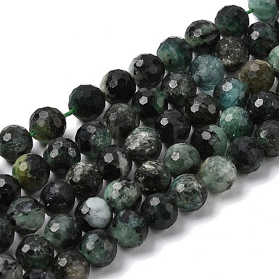 Natural Emerald Beads Strands G-G294-D01-6mm-1