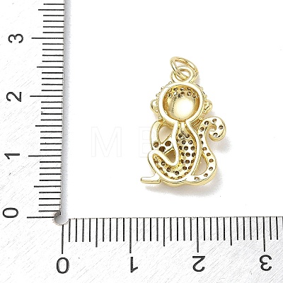 Brass with Rhinestone Pendants RB-CBA6830-18G-02-1