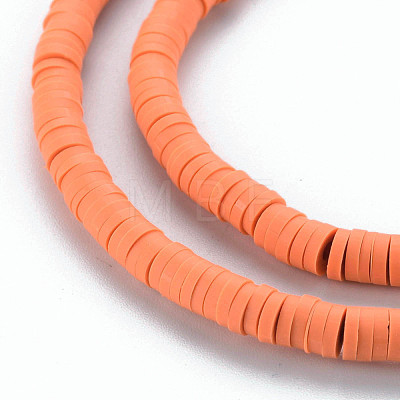 Handmade Polymer Clay Bead Strands CLAY-T002-4mm-62-1