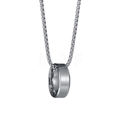 Easter 201 Stainless Steel Egraved Bible Ring Pendant Necklaces FS-WG704A1-01-1