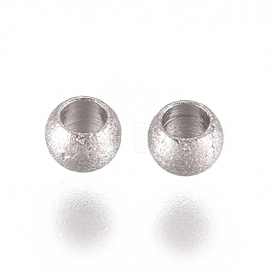 Tarnish Resistant 304 Stainless Steel Beads STAS-G225-35P-01-1