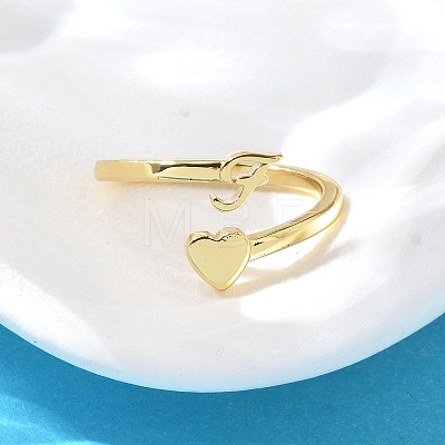 Brass Cuff Rings for Women RJEW-U044-F-1