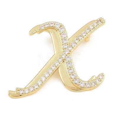 Brass Micro Pave Clear Cubic Zirconia Pendants CU-CBA8481-01G-X-1