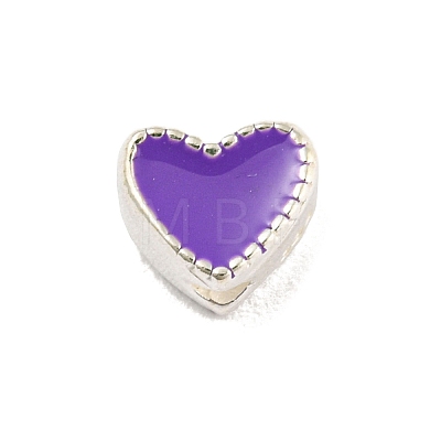 Heart Shape Silver 925 Sterling Silver Beads STER-A031-02E-1