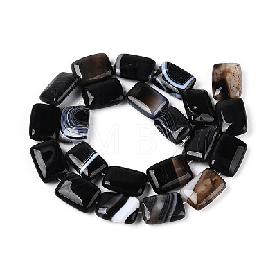 Natural Agate Beads Strands G-N356-03A-01-1