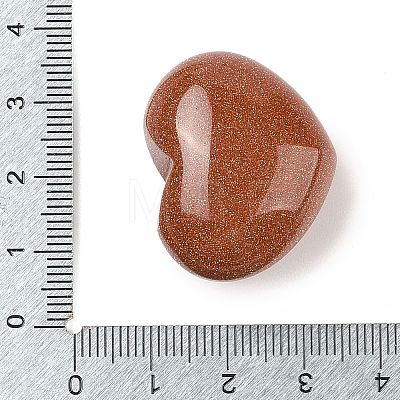 Synthetic Goldstone Love Heart Stone G-I367-03I-1