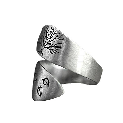 Brass Tree of Life Open Cuff Ring FIND-PW0020-07AS-1