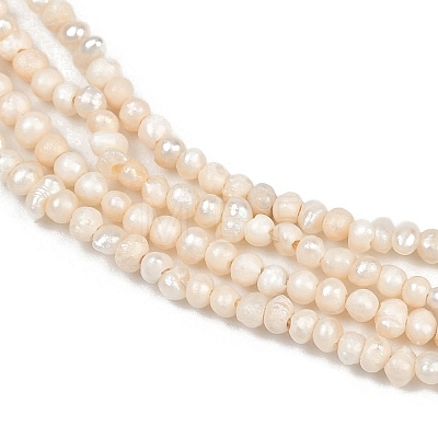 Natural Cultured Freshwater Pearl Beads Strands X-PEAR-S016-001-1