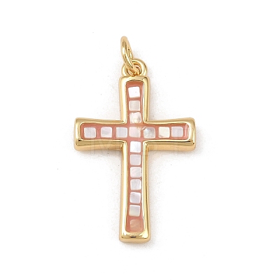 Brass Enamel Pendants KK-L255-07G-02-1