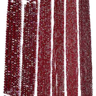 Electroplate Glass Beads Strands LS-EGLA-A044-P6mm-B02-1