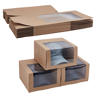 Paper Cap Hat Packing Boxes with Visible Window CON-WH0043-304B-1