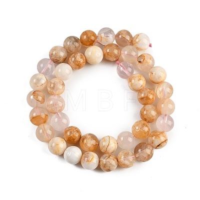 Natural Cherry Blossom Agate Beads Strands G-H062-A02-03-1