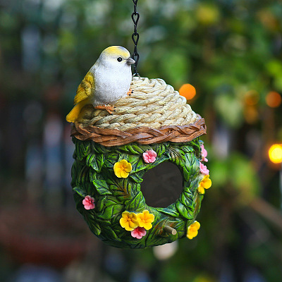 Resin Hanging Bird's Nests BIRD-PW0001-071-1-1