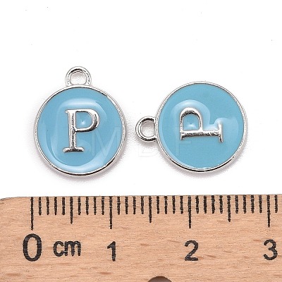Platinum Plated Alloy Enamel Charms LS-X-ENAM-S118-04P-P-1