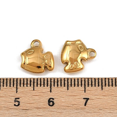 304 Stainless Steel Charms STAS-G357-06G-01-1