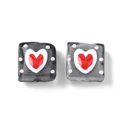 Handmade Lampwork Enamel Beads LAMP-G147-02E-1