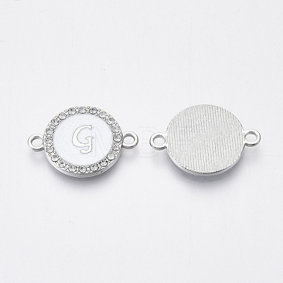 Alloy Enamel Links Connectors ENAM-TAC0003-01S-04G-1