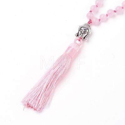 Tassel Pendant Necklaces NJEW-P191-A08-1