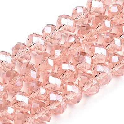 Electroplate Glass Beads Strands LS-EGLA-A034-T2mm-A34-1