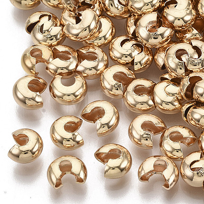 Brass Crimp Beads Covers X-KK-S354-214B-NF-1
