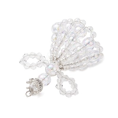 Transparent Acrylic Big Pendants PALLOY-MZ01193-01-1