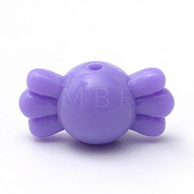 Candy Opaque Acrylic Beads MACR-R556-02-1
