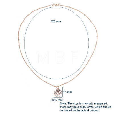 Brass Micro Pave Cubic Zirconia Pendant Necklaces NJEW-JN02699-01-1