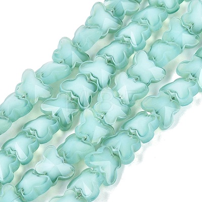 Opaque Glass Beads Strands GLAA-N073-01C-1