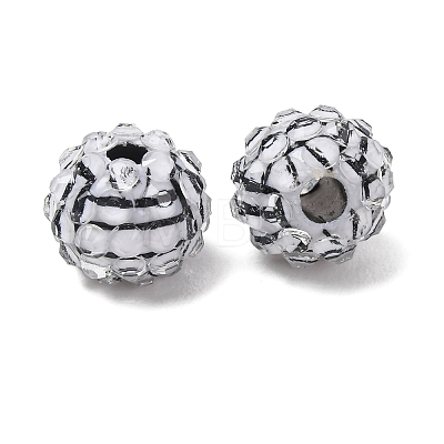 Sports Theme Opaque Acrylic European Beads RB-CBA95A4-04A-02-1