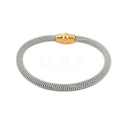 304 Stainless Steel Mesh Chain Bracelets for Women Men BJEW-Z087-19GP-1