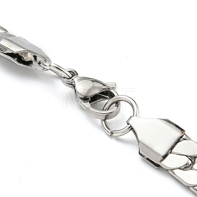 304 Stainless Steel Chain Necklaces NJEW-P295-06P-1