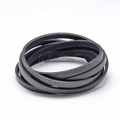 Flat Single Face Imitation Leather Cords LC-T002-02-1