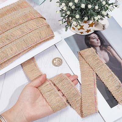 12.5M Burlap Ribbon AJEW-GF0014-55B-1