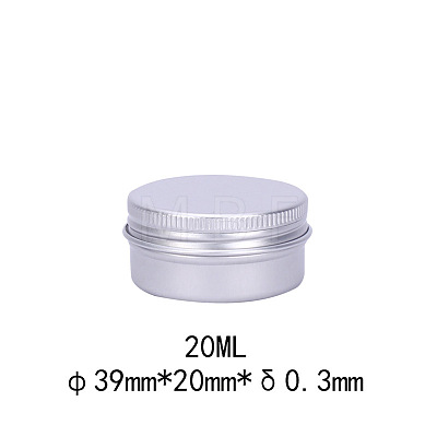 20ml Round Aluminium Tin Cans X-CON-L009-B02-1