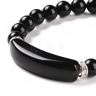 Natural Fluorite Beads Charm Bracelets BJEW-K164-B13-1