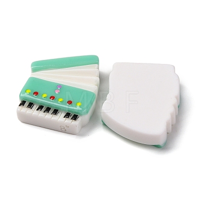 Opaque Music Theme Resin Cabochons CRES-Z010-02F-1
