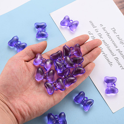 Transparent Acrylic Pendants TACR-T024-02BB-936-1