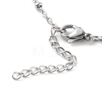 304 Stainless Steel Satellite Chain Necklaces NJEW-JN03459-01-1