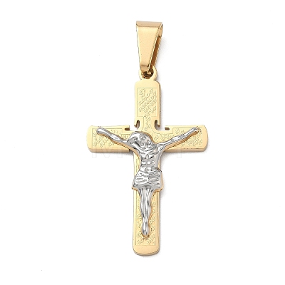 Two Tone 304 Stainless Steel Pendants STAS-A142-06G-1