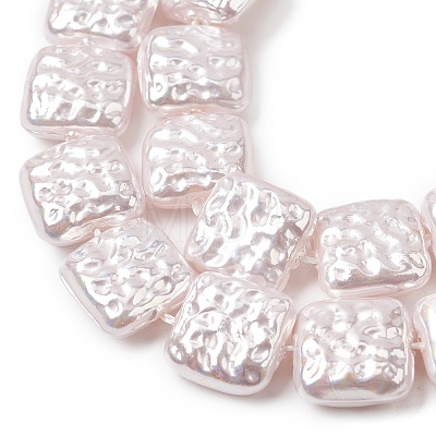 Electroplate Opaque Glass Imitation Pearl Beads Strands EGLA-H113-03-1